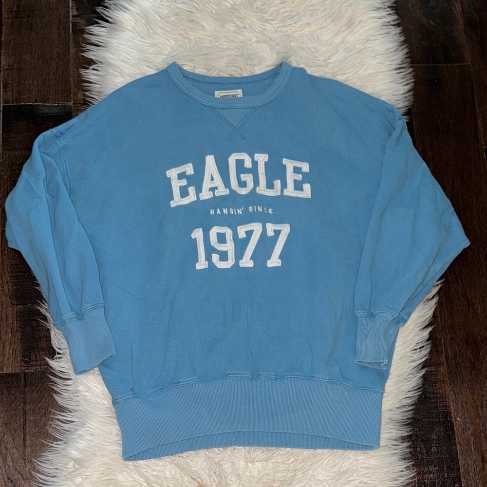 Blue American Eagle 1977 Sweatshirt